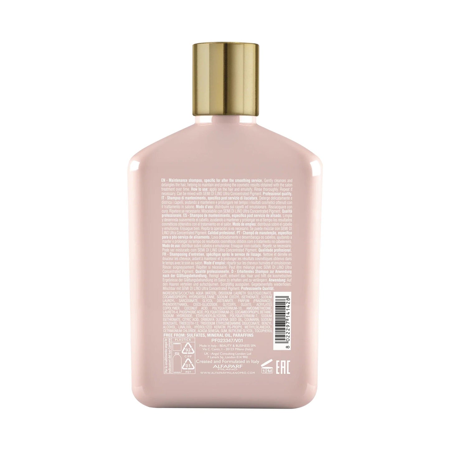Alfaparf Lisse Design Keratin Therapy Maintenance Shampoo 250ml best shampoo and conditioner for frizzy