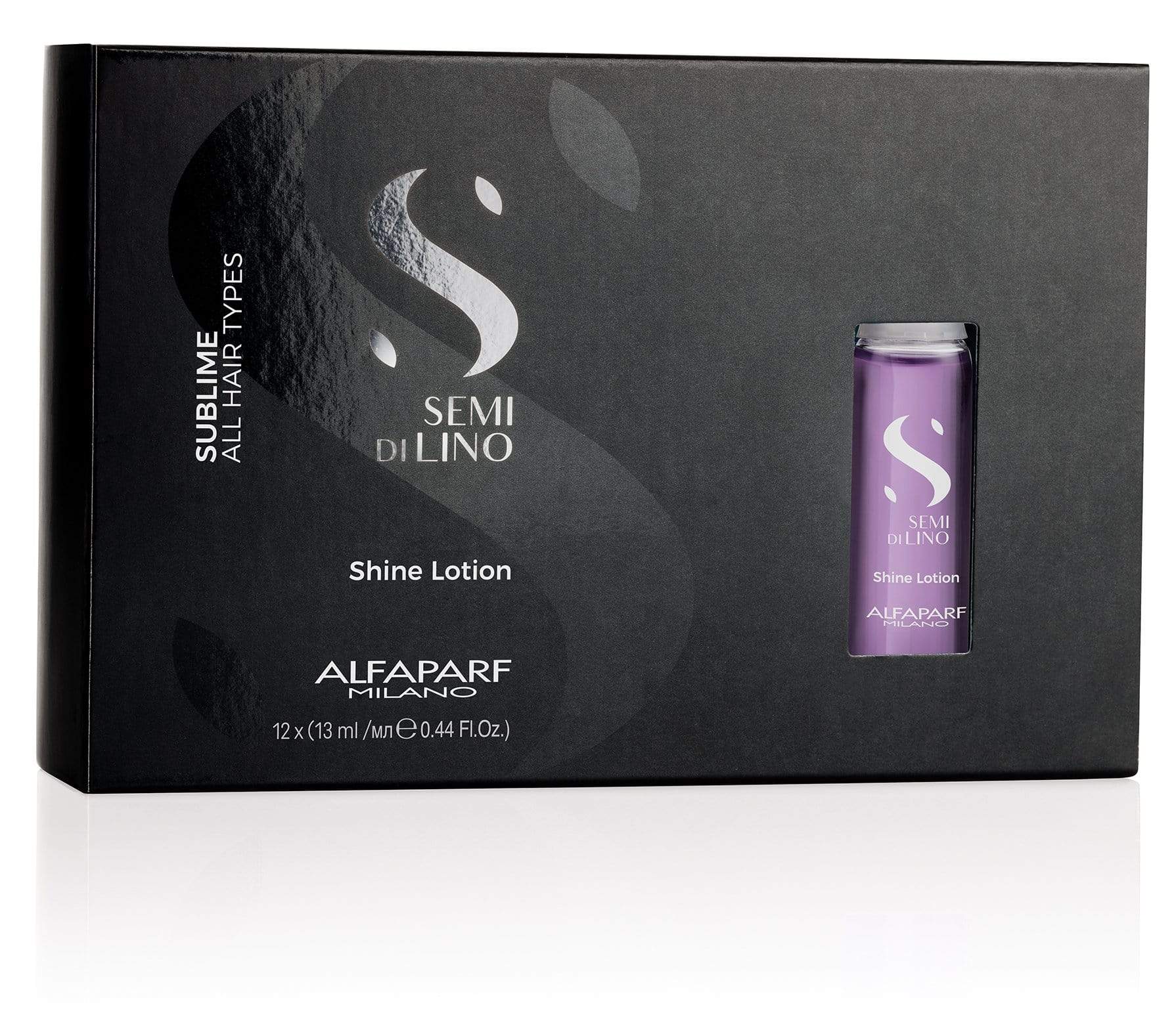 AlfaParf Semi di Lino Diamond Illuminating Shine Lotion 12x13ml vials best shampoo and conditioner for frizzy 