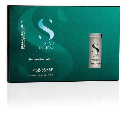 AlfaParf Semi Di Lino Reconstruction Reparative Lotion (For Damaged Hair) 6x13ml best shampoo and conditioner for frizzy 